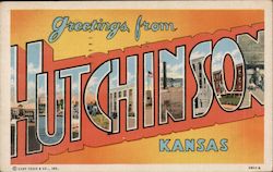 Greetings from Hutchinson, Kansas Postcard Postcard Postcard
