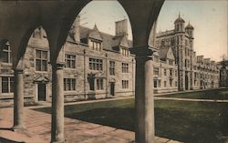 Court, Lawyers' Club and Dormitory, University of Michigan Postcard