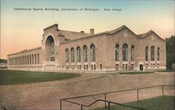 Intramural Sports Building, University of Michigan Postcard