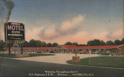 Waterloo Throughway Exit 41 (Seneca Motel) New York Postcard Postcard Postcard