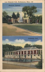 Look Memorial Park Northampton, MA Postcard Postcard Postcard