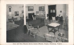 Army and Navy Masonic Service Center - Masonic Temple Postcard