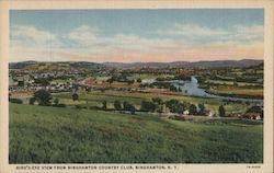 Bird's-Eye View from Binghamton Country Club, Binghamton, N.Y. Postcard