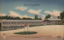 East Hill Motel Postcard