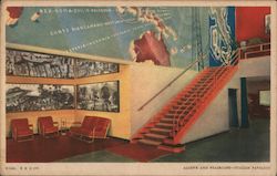 A Century of Progress 149. Alcove and Staircase Italian Pavilion Postcard