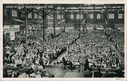 Interior at Large Tabernacle, Seating 5,000 Anderson, IN Postcard Postcard Postcard