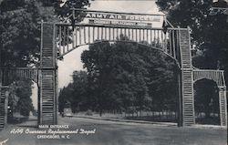 Main Entrance Army Air Forces Overseas Replacement Depot Greensboro, NC Postcard Postcard Postcard