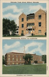 Nebraska Trade School Milford, NE Postcard Postcard Postcard