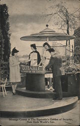 Message Center at The Equitable's Garden of Security, New York World's Fair Postcard