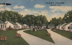 Perry Court Georgia Postcard Postcard Postcard