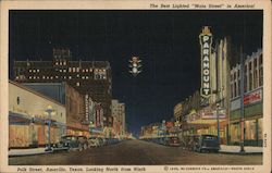 Polk Street Looking North from Ninth Postcard