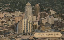 Hotel Kingkade in Downtown Oklahoma City Postcard