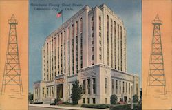 Oklahoma County Court House Postcard