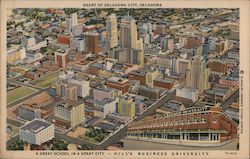 Hill's Business University Postcard