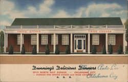 Dunning's Delicious Dinners - 2915 North May Avenue - Famous For Choice Steak and Fried Chicken Postcard