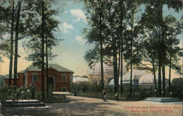 Aquarium and Horticultural Hall, Bell Isle Detroit Michigan