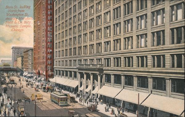 State Street Looking North from Washington Street Chicago Illinois