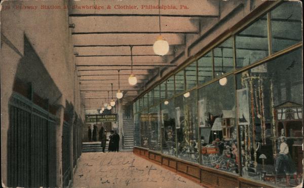 Subway Station at Stawbridge & Clothier Philadelphia Pennsylvania