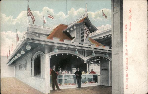 The Popular Chocolate Shop at Electric Park Kansas City Missouri