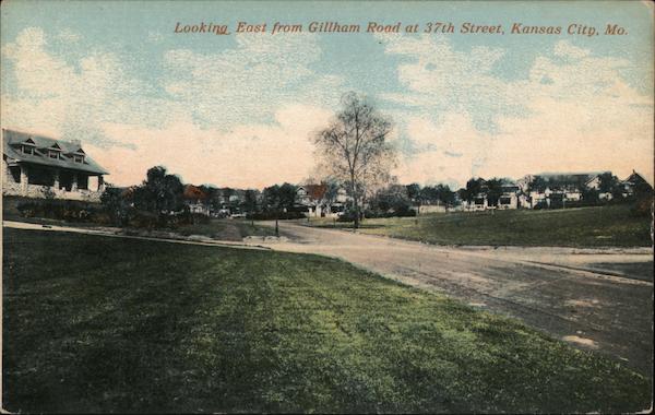 Looking East From Gillham Road at 37th Street Kansas City Missouri