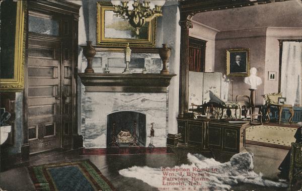 Reception Room in Wm. J. Bryan’s Fairview Home Lincoln Nebraska
