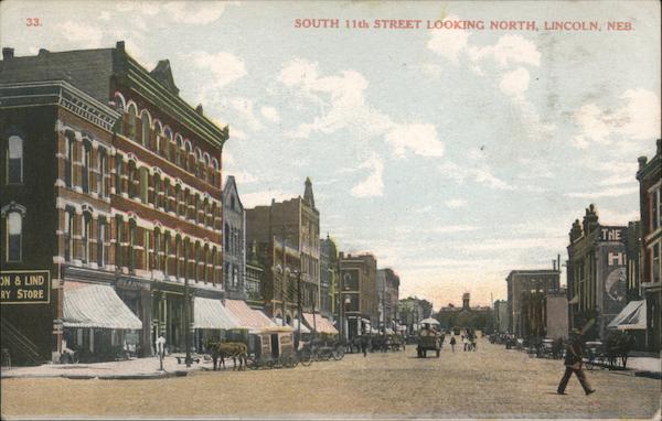 South 11th Street Looking North Lincoln Nebraska