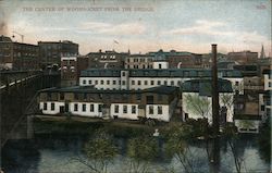 The Center of Woonsocket from the Bridge Postcard