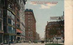 Tremont St. from Common (showing Hotel Touraine) Postcard