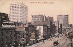 Woodward Avenue Detroit, MI Postcard Postcard Postcard