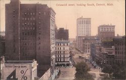 Griswold Street Looking South Detroit, MI Postcard Postcard Postcard