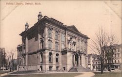 Public Library Detroit, MI Postcard Postcard Postcard