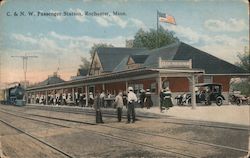 C. & N.W. Passenger Station Rochester, MN Postcard Postcard Postcard