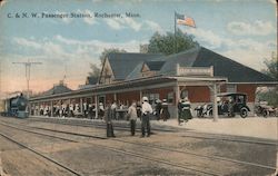 C. & N.W. Passenger Station Postcard