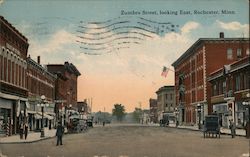 Zumbro Street, looking East Rochester, MN Postcard Postcard Postcard