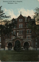 Entrance to St. Mary's Hospital Rochester, MN Postcard Postcard Postcard