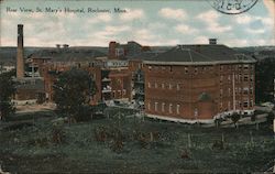 Rear View, St. Mary's Hospital Postcard