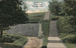 Entrance to College Park Postcard