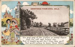Greetings from Enid, Okla. Postcard