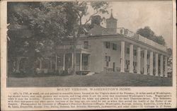 Mount Vernon, Washington's Home Postcard