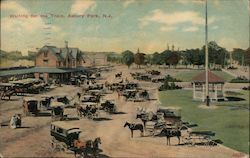 Waiting For The Train Asbury Park, NJ Postcard Postcard Postcard