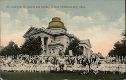 St. Luke's M.E. Church and Sunday School Postcard