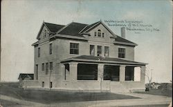 Methodist Episcopal Residence of M.E. Church Postcard