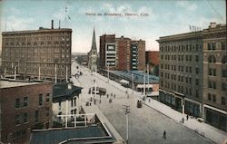 North on Broadway Postcard