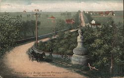 Historical Jug Bridge over the Monocacy River Postcard