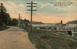 Harvey’s Lake Boat Landing Postcard