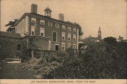 Lee Mansion from Rear Postcard