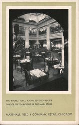 The Walnut Grill Room, Seventh Floor, Marshall Field & Company Postcard