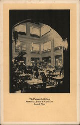 The Walnut Grill Room, Marshall Field & Company Postcard
