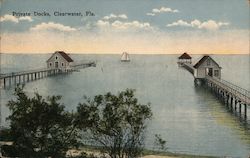 Private Docks Clearwater, FL Postcard Postcard Postcard