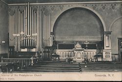 Presbyterian Church Interior Postcard